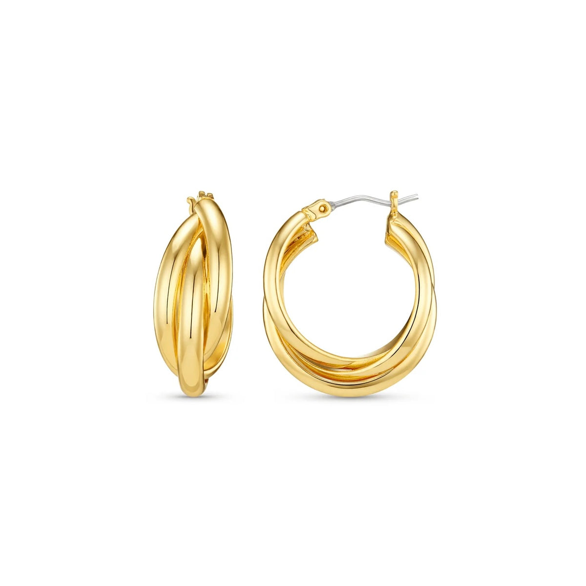Interlocking Hoop Earrings