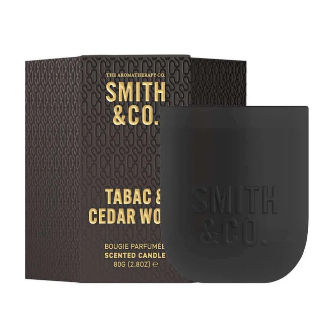 Sented Candle 80g, Tabac and Cedarwood
