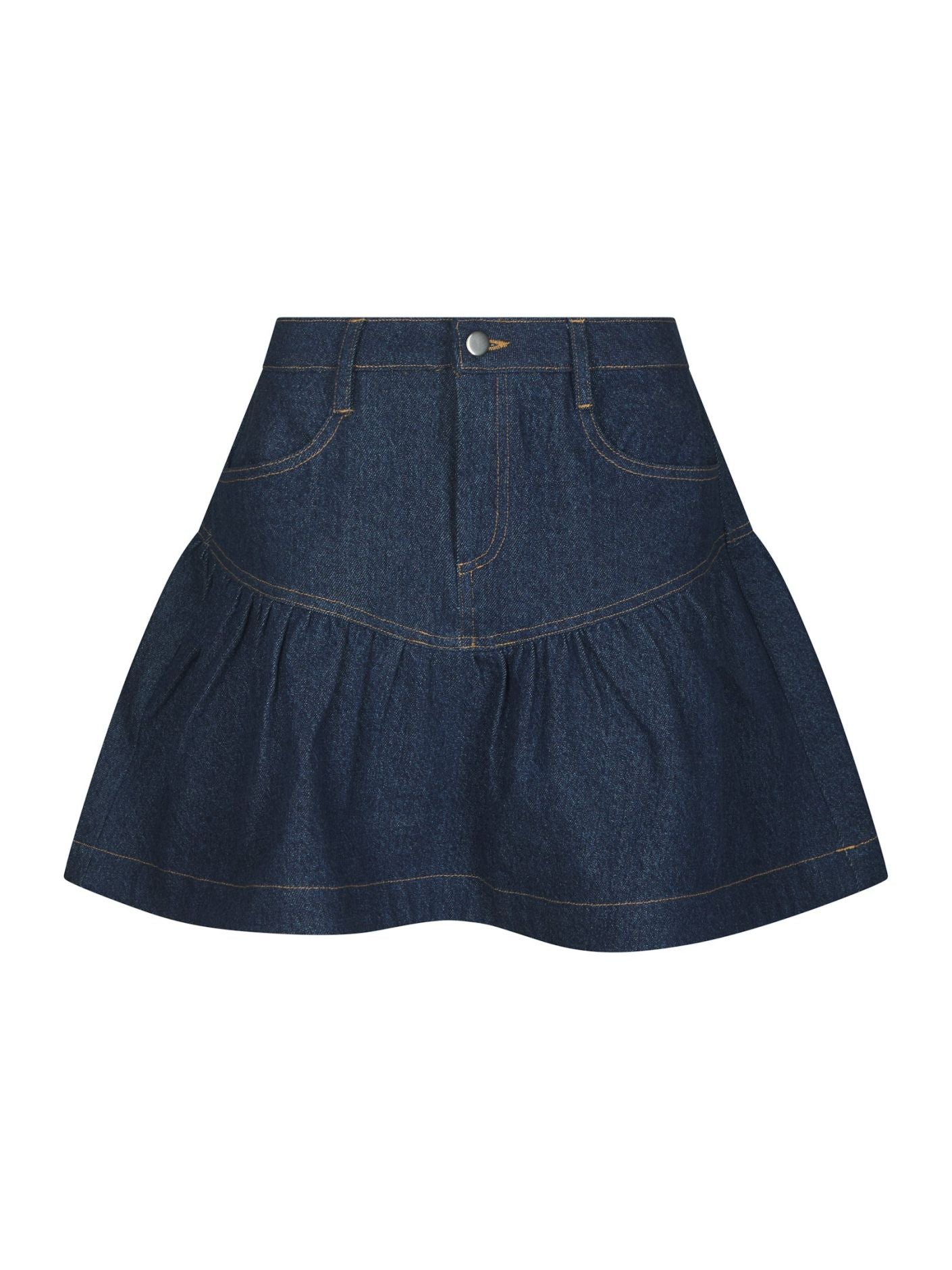 TRIPA DENIM FRILL SKIRT