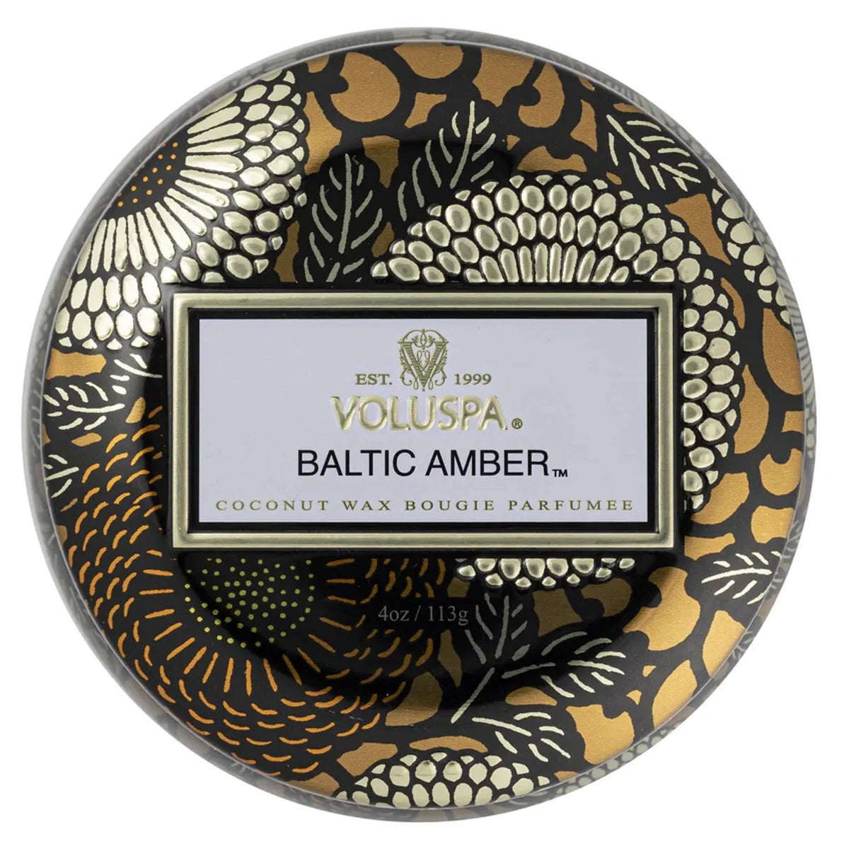 Mini Tin Candle 25tim Baltic Amber