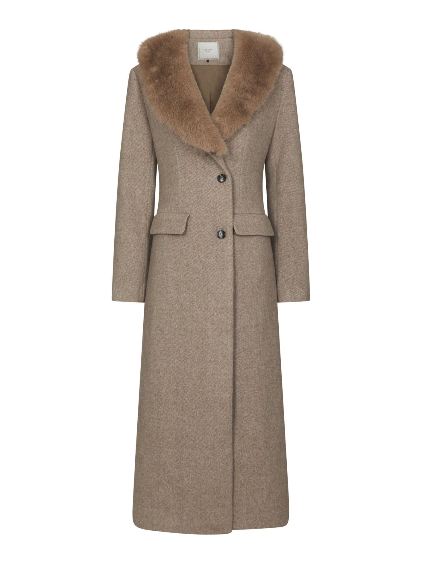 CORINA HERRINGBONE TWILL COAT