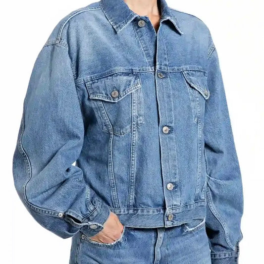 Denim Jacket Puff Sleeve