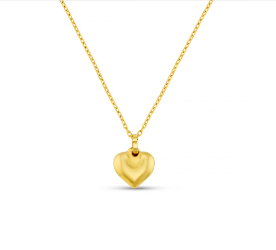LUXE Domed Heart Necklace
