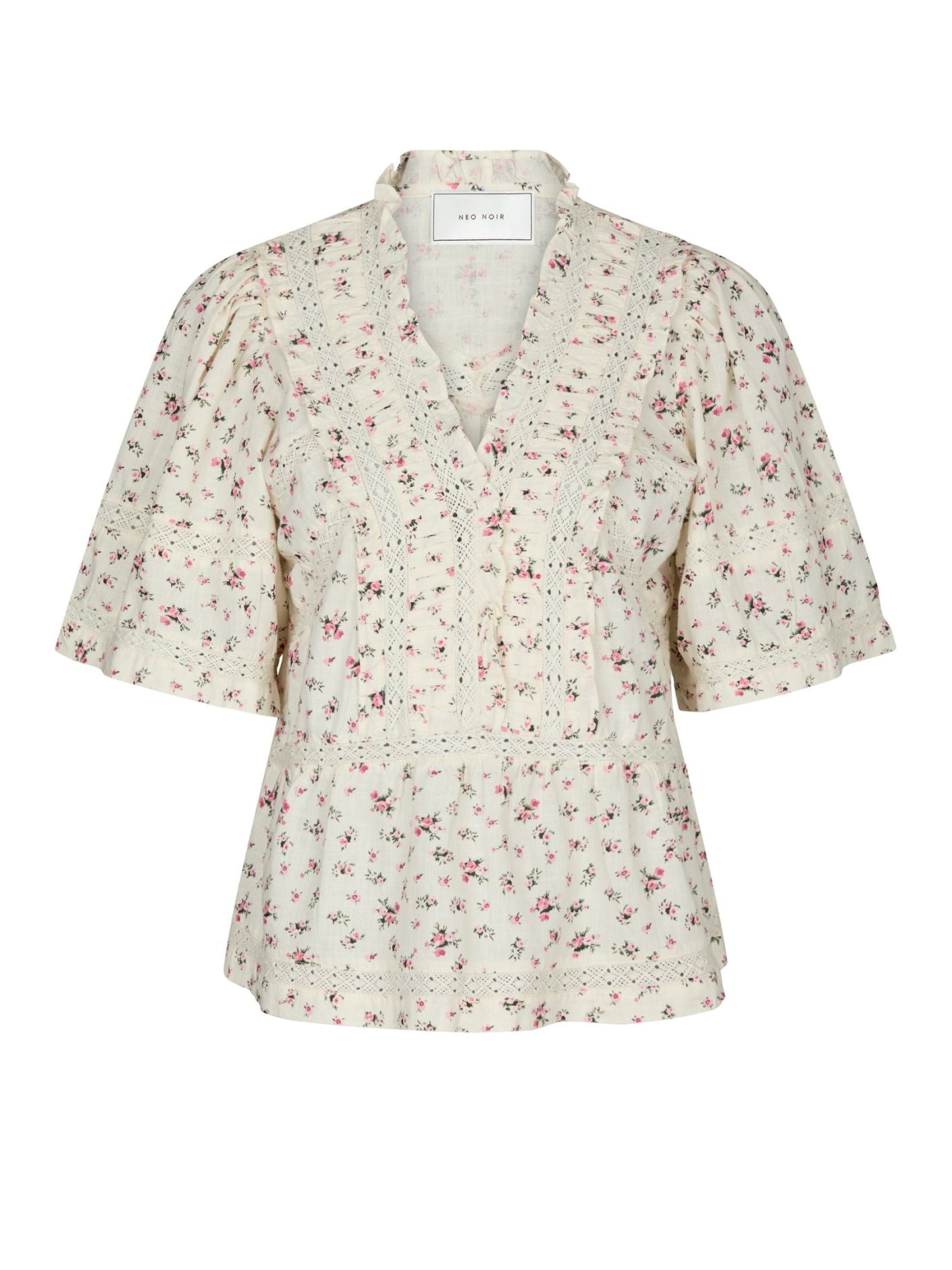 EVIENNE FLORAL BLUSH TOP