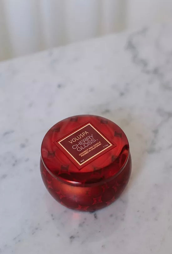 Mini Tin Candle 25tim Cherry Gloss