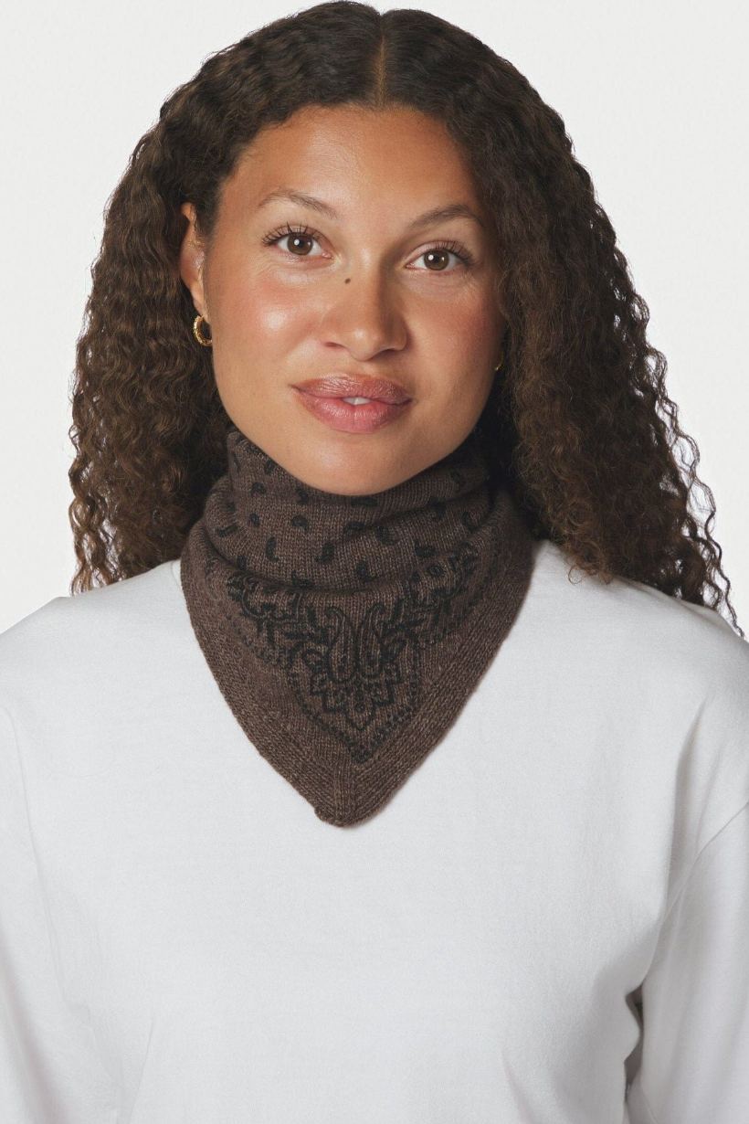 ARIYA PAISLEY KNIT SCARF
