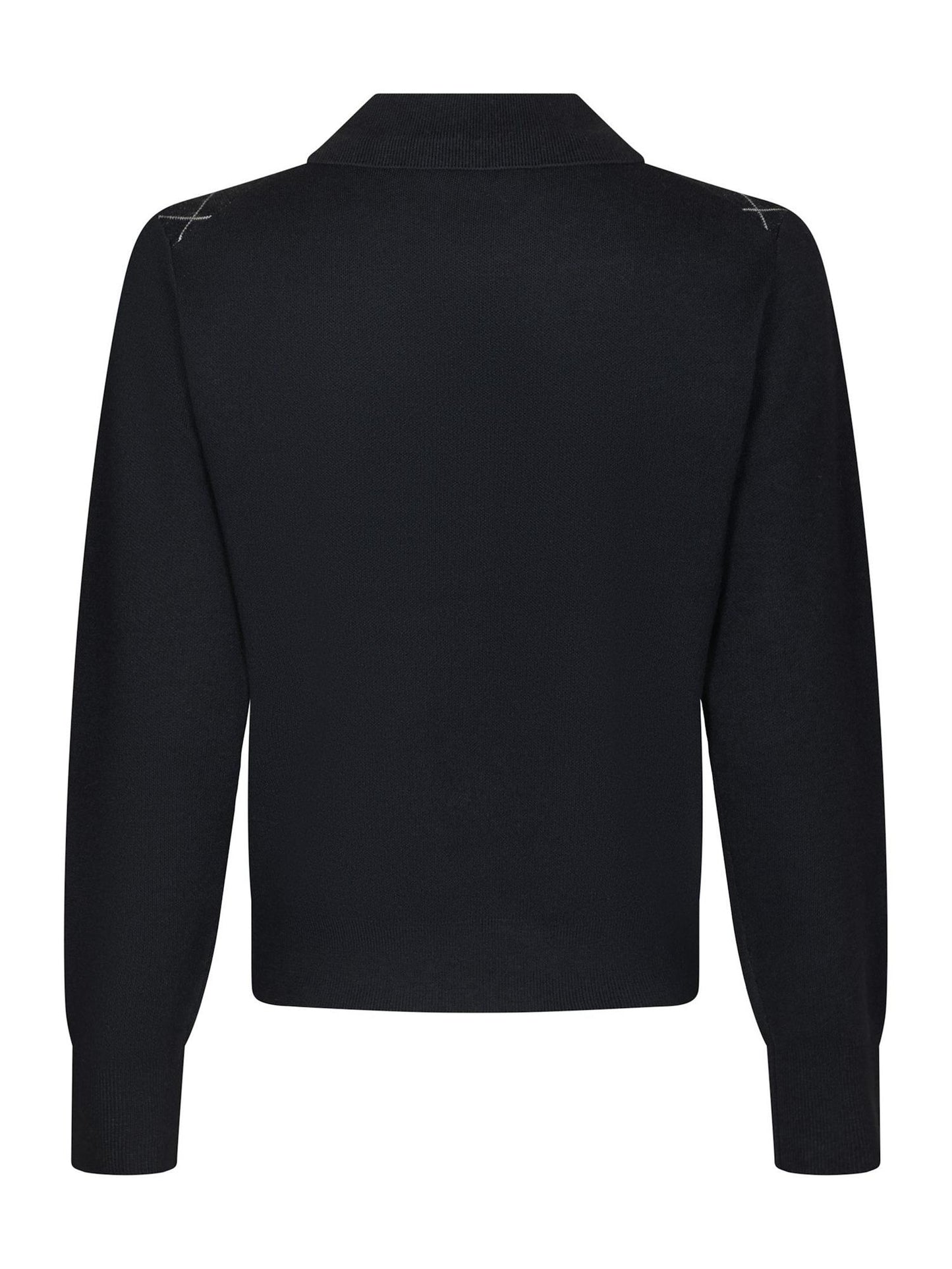 JULINA CHECK KNIT BLOUSE