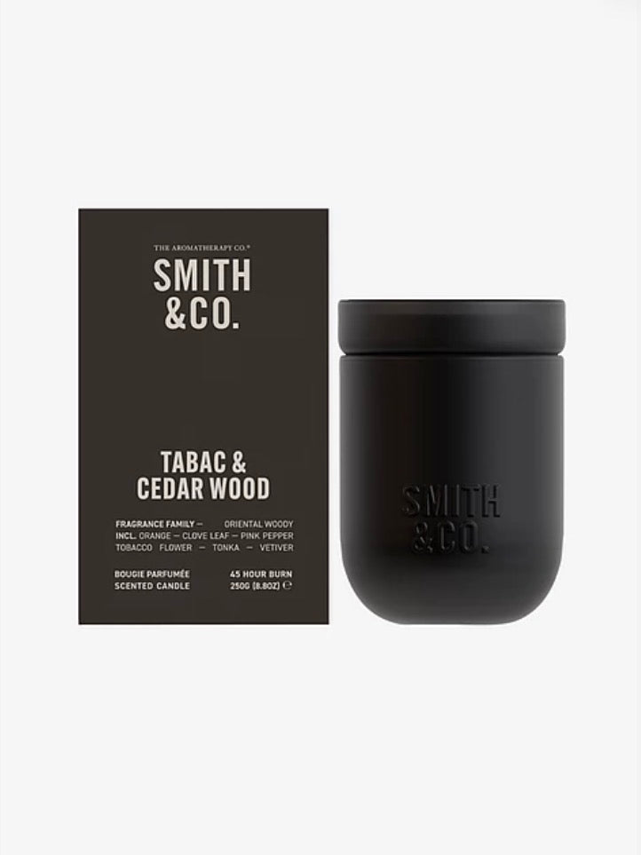 Smith & Co - Tabac & Cedarwood Scented Candle 250