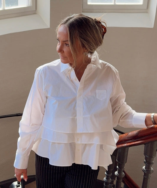 OFF WHITE COTTON SHIRT