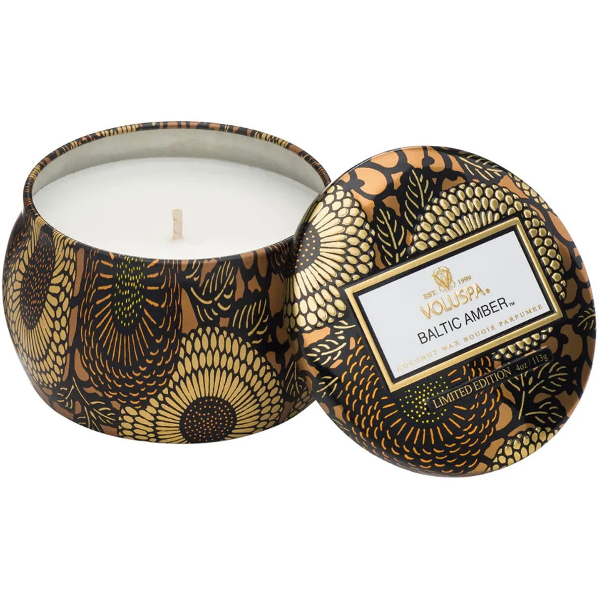 Mini Tin Candle 25tim Baltic Amber