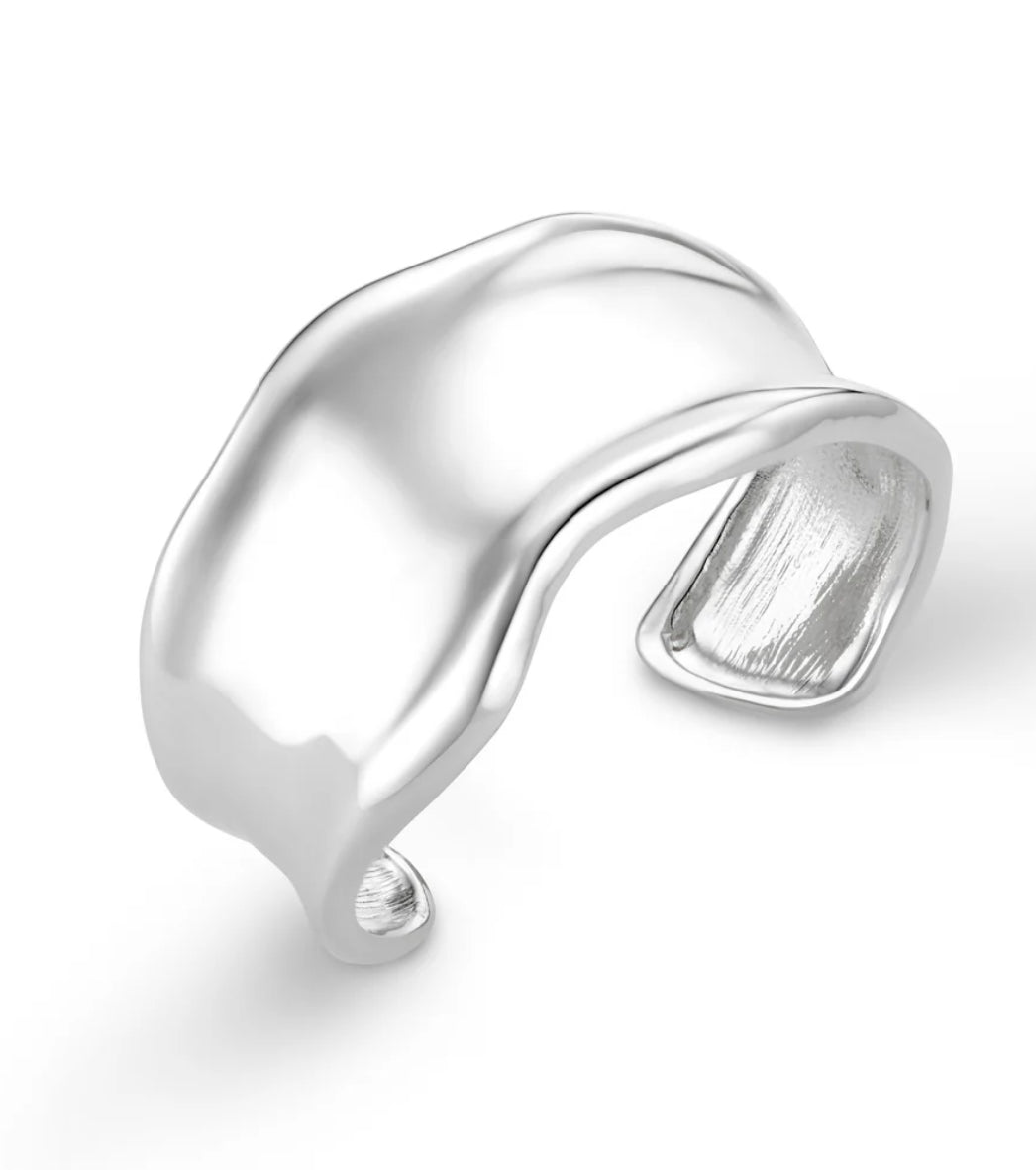 Statement Organic Molten Metal Cuff