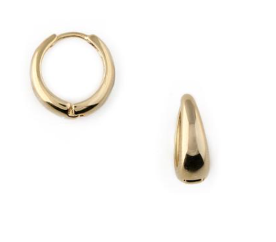 Orelia Tapered Hoop Øreringer Gull