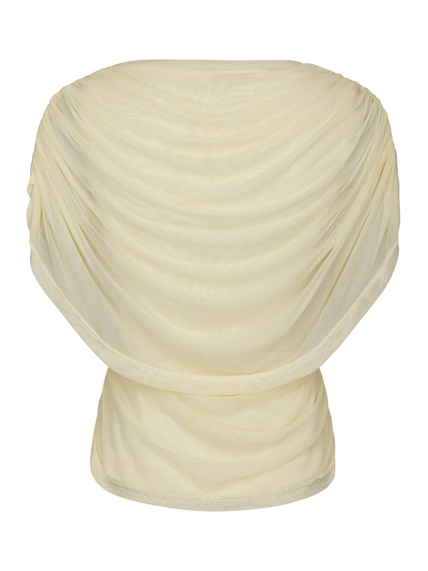 COTTUNA DRAPY MESH TOP