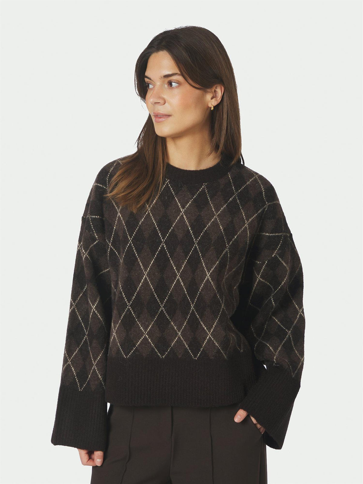 KICK CHECK KNIT BLOUSE