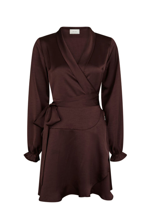 COLBIE HEAVY SATEEN DRESS