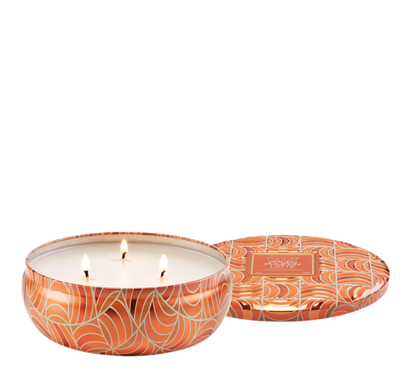 3-Wick Tin Candle 40tim Spiced Pumpkin Latte