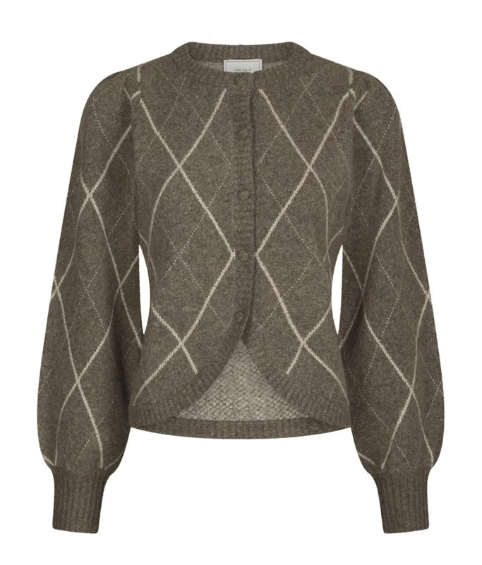 Koteas Check Cardigan Taupe