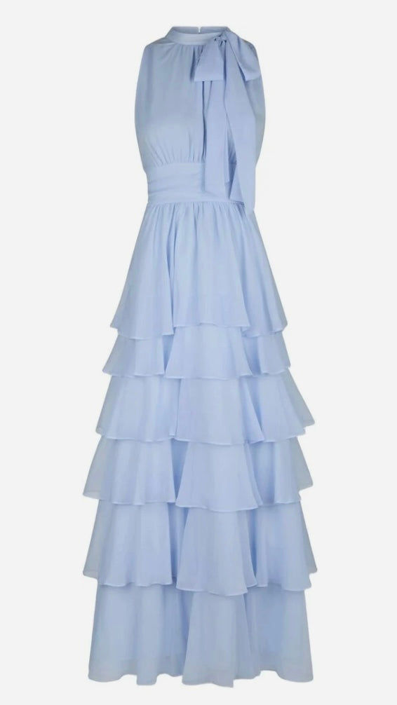 Marli Solid Chiffon Dress