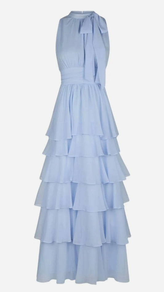 Marli Solid Chiffon Dress