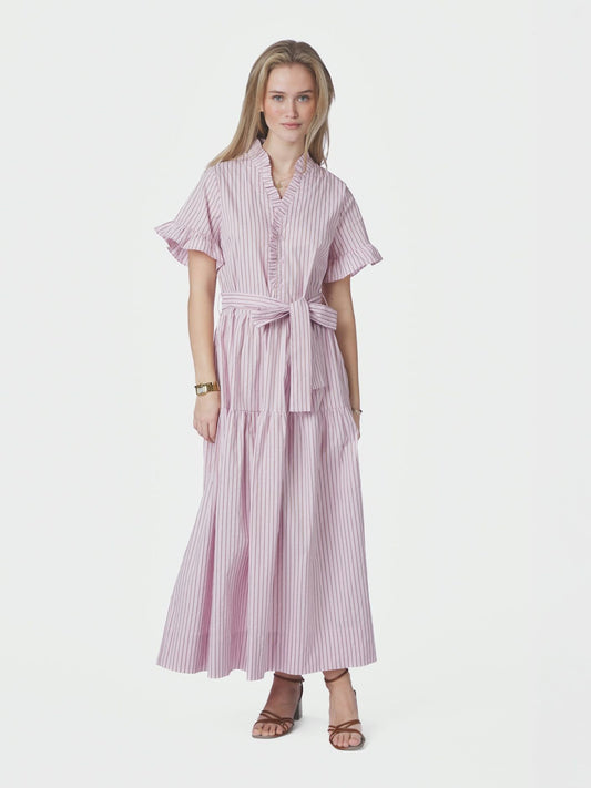 NESSIE STRUCTURE STRIPE DRESS