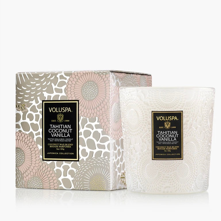 Classic Boxed Candle 60tim Tahitian Coconut Vanilla