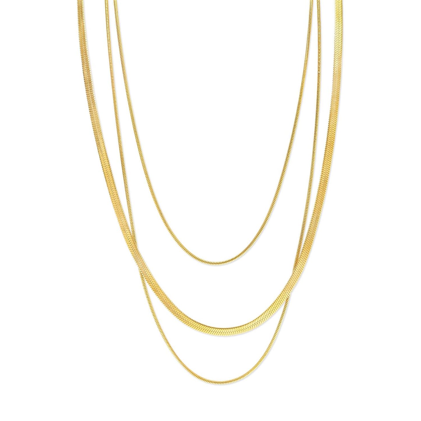 Matilde - Triple Chain Necklace Stainless Steel