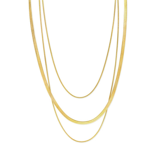 Matilde - Triple Chain Necklace Stainless Steel