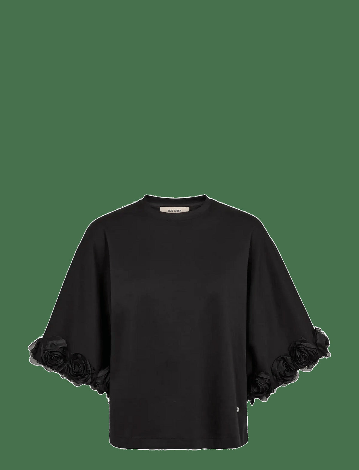 MMROSETTE O-SS TEE BLACK