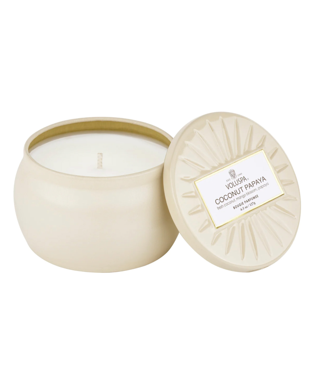 Mini Tin Candle - Papaya Coconut