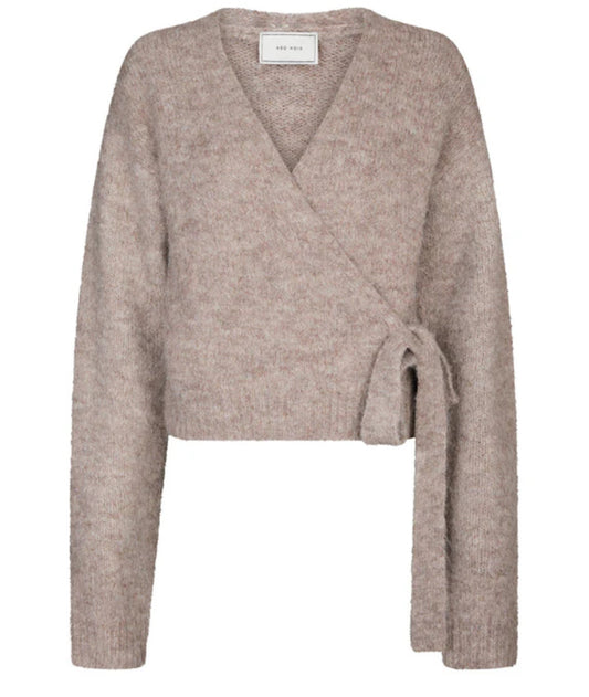 Ronia Fluffy Wrap Knit Cardigan