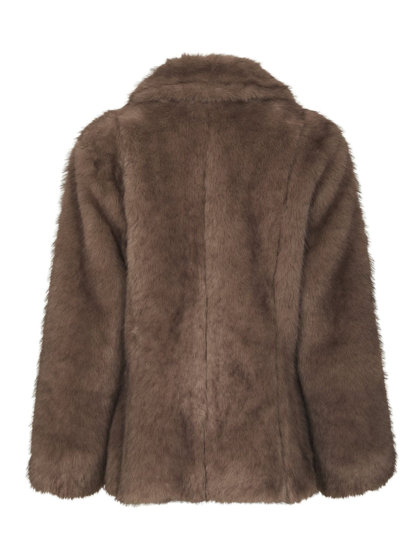 ARIELLA FAUX FUR PEPLUM JACKET