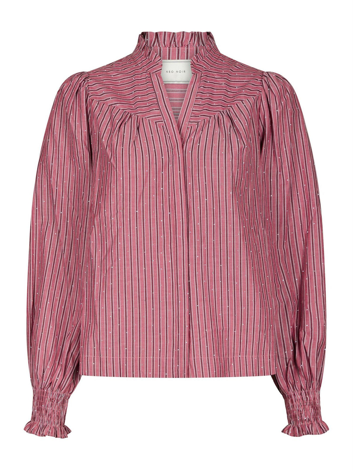 ASTRIDA SOFT STRIPE STONE BLOUSE