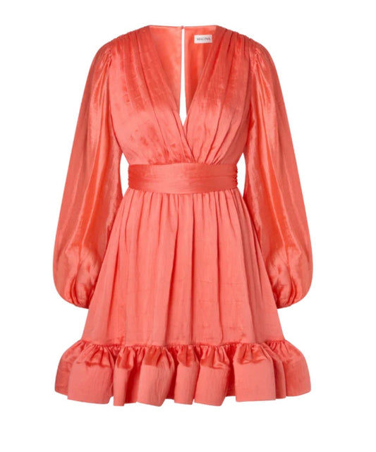 Jadie V-Neck Ruffled Mini Dress