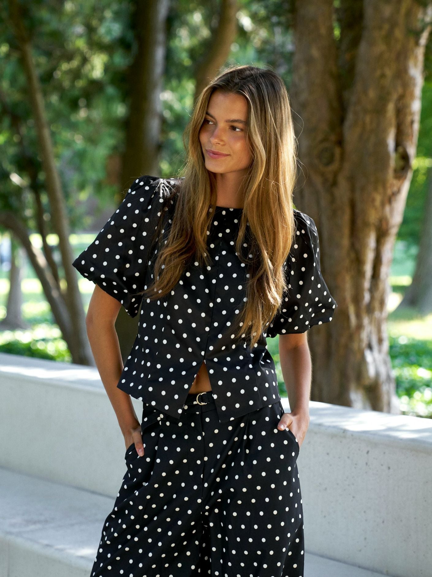 ANELA DOT BLOUSE