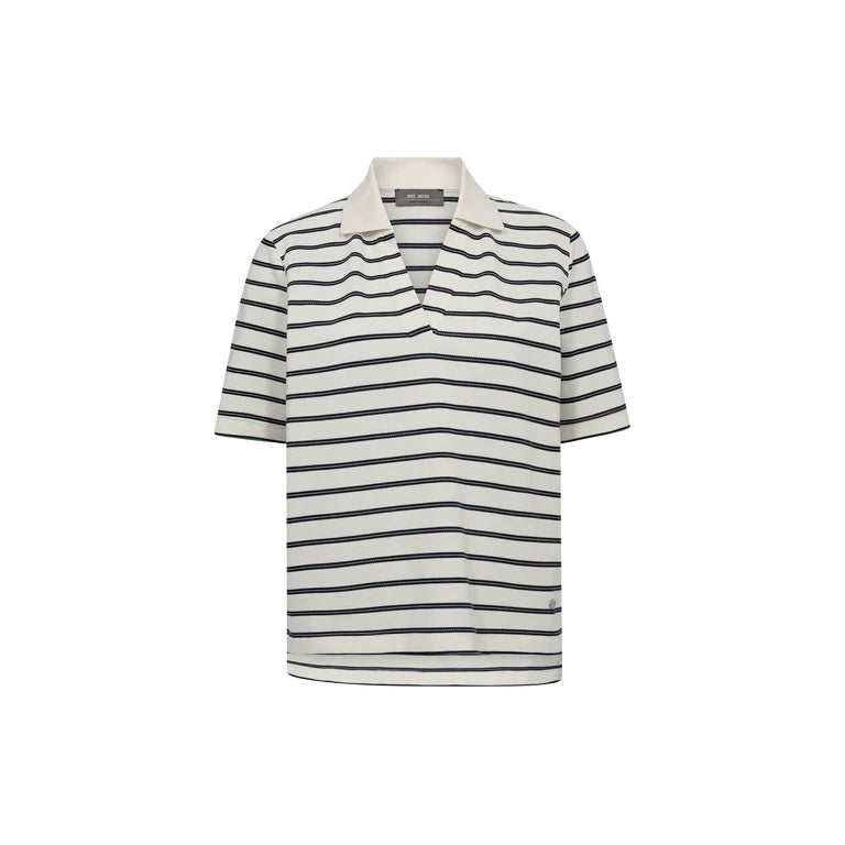 MMMilena SS Stripe Polo Tee