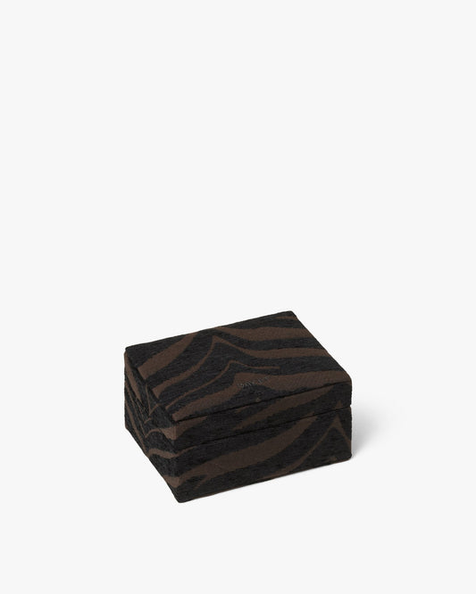 Day Zebra Jewelry Case Small Coffee Bean