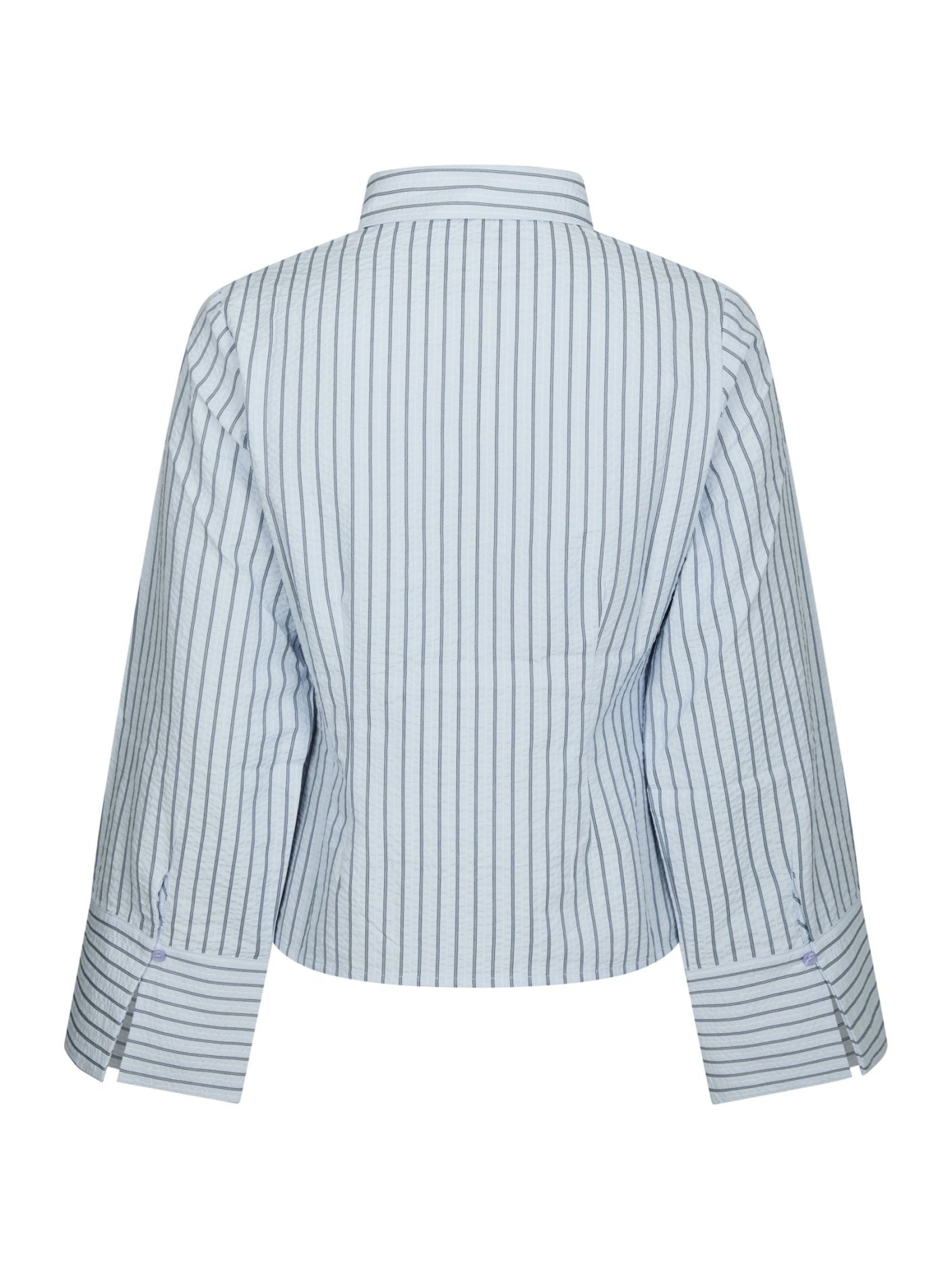 ROSA STRIPED CREPE SHIRT
