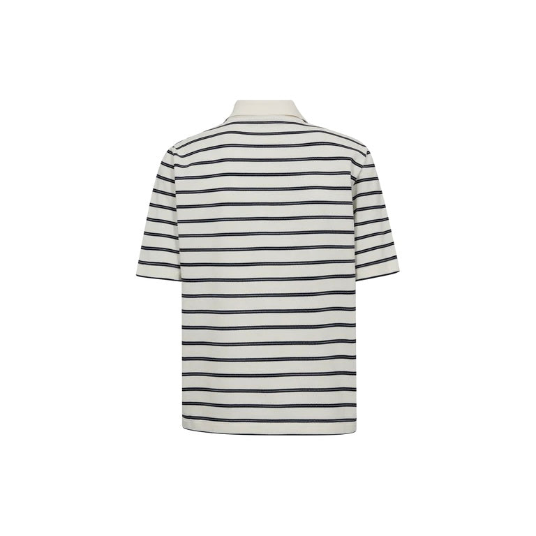 MMMilena SS Stripe Polo Tee