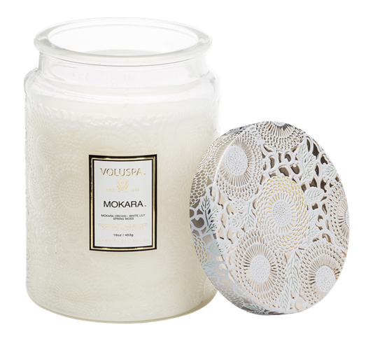 Large Jar Candle 100 tim - Mokara Orchid