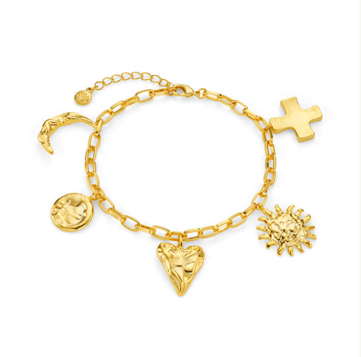 Statement Molten Charm Bracelet