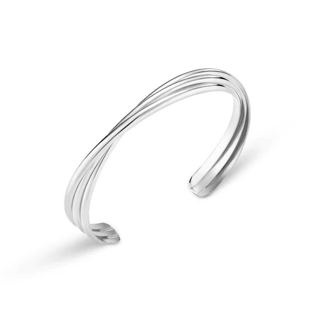 Interlocking Open Bangle