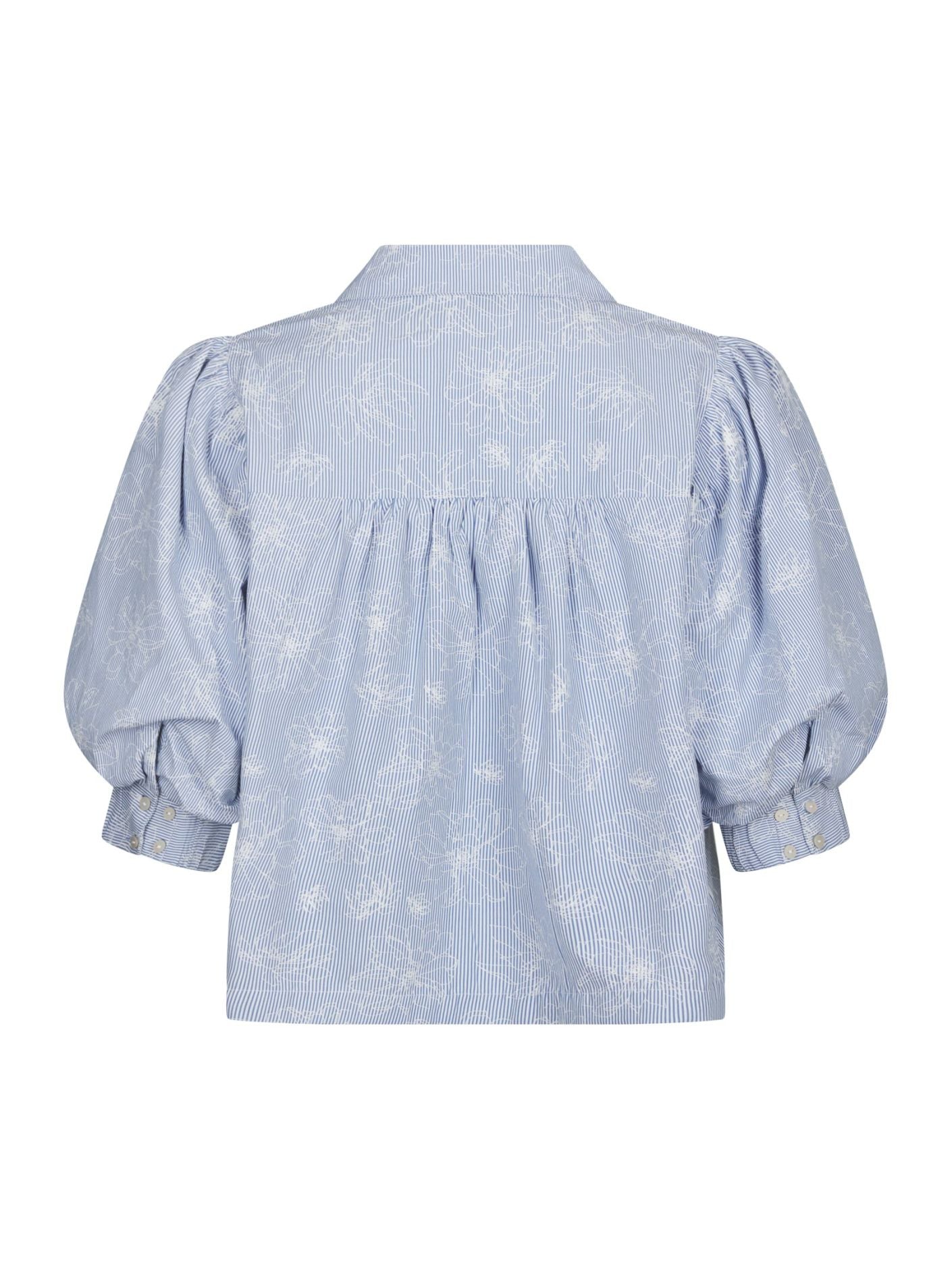 ETTA FLOWER STRIPE SHIRT