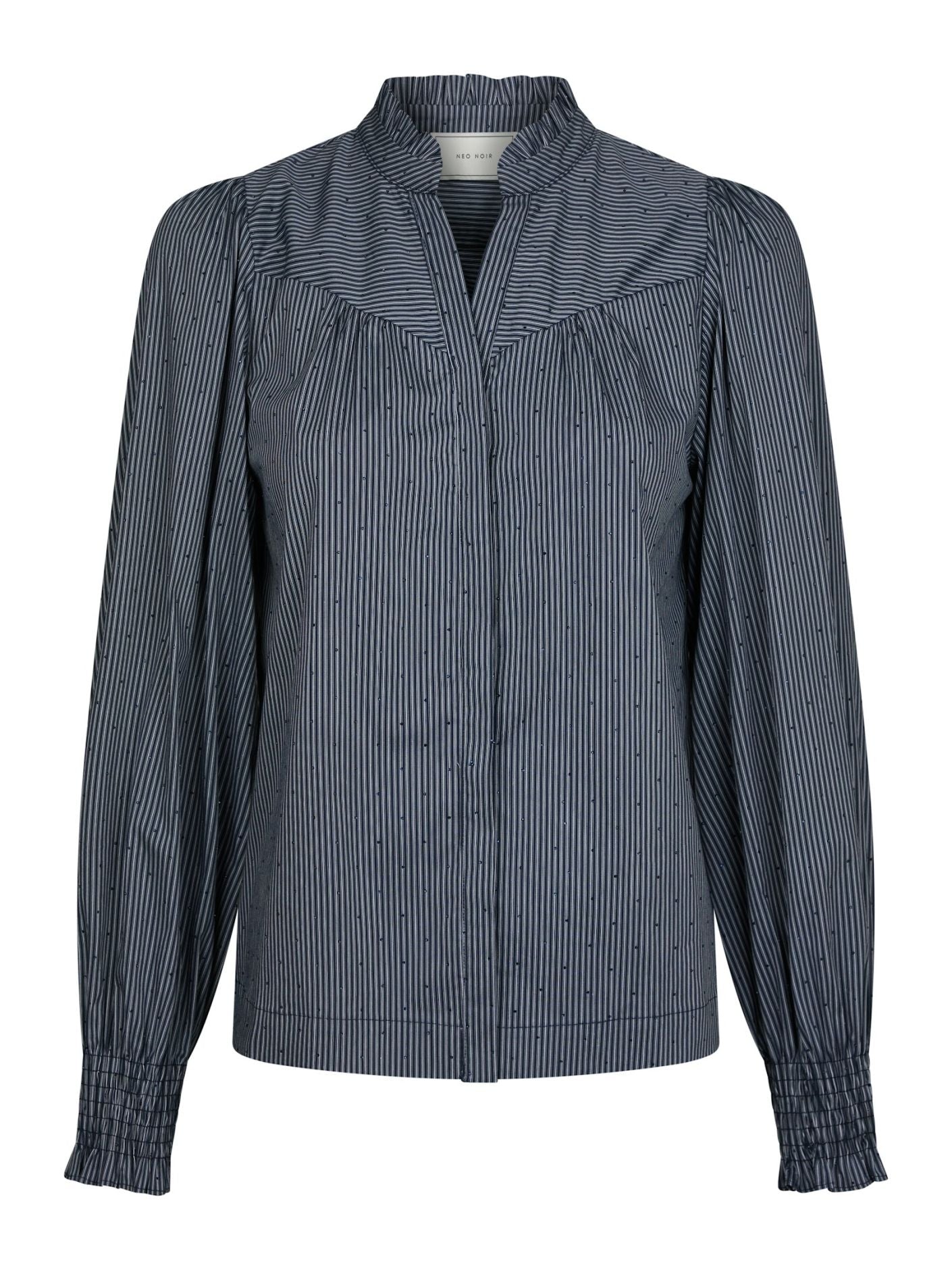 ASTRIDA STRIPE STONE BLOUSE