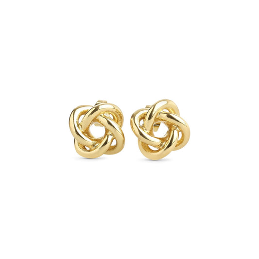 Karla - Knot Stud Earrings Stainless Steel - Gold