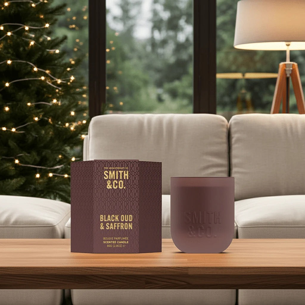 Sented Candle 80g, Black Oud and Saffron
