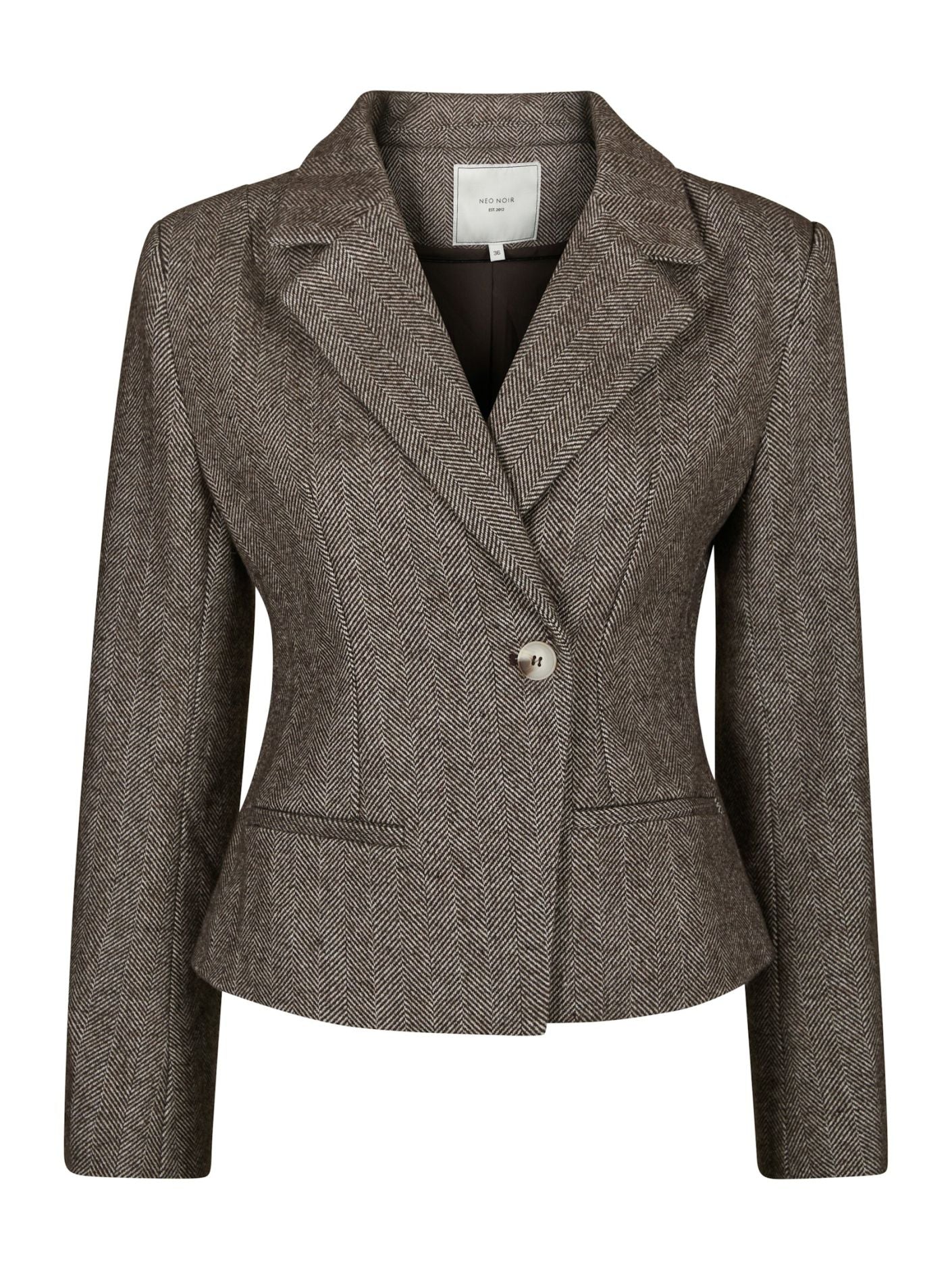 VALIA HERRINGBONE S BLAZER