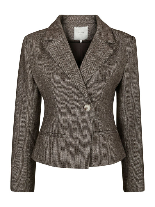 VALIA HERRINGBONE S BLAZER