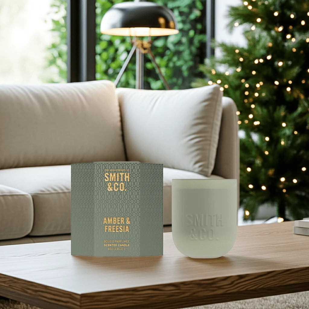 Sented Candle 80g, Amber and Freesia