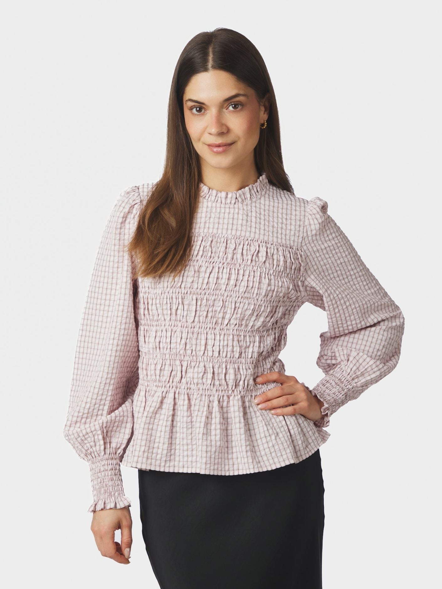 POSSA MINI CHECK BLOUSE