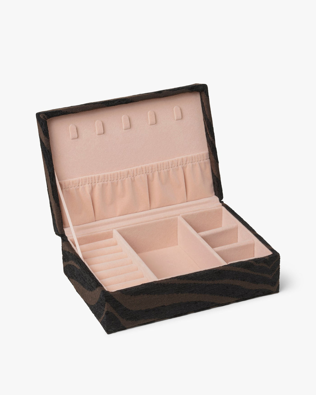 Day Zebra Jewelry Case Medium Coffee Bean